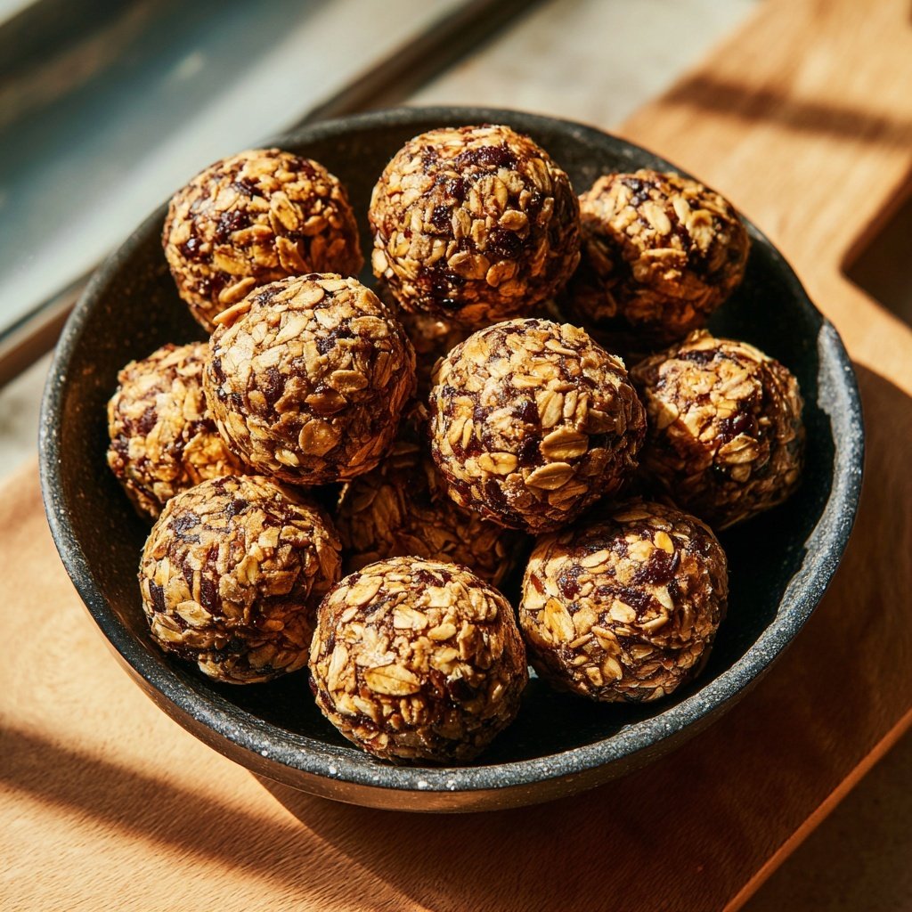 Healthy Snack Energy Balls With Oats