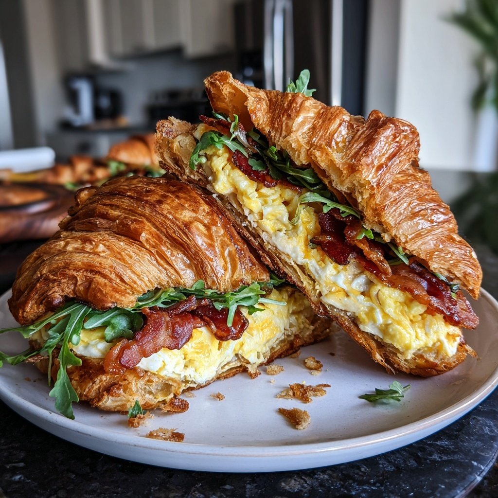Savory Croissant Breakfast Sandwich
