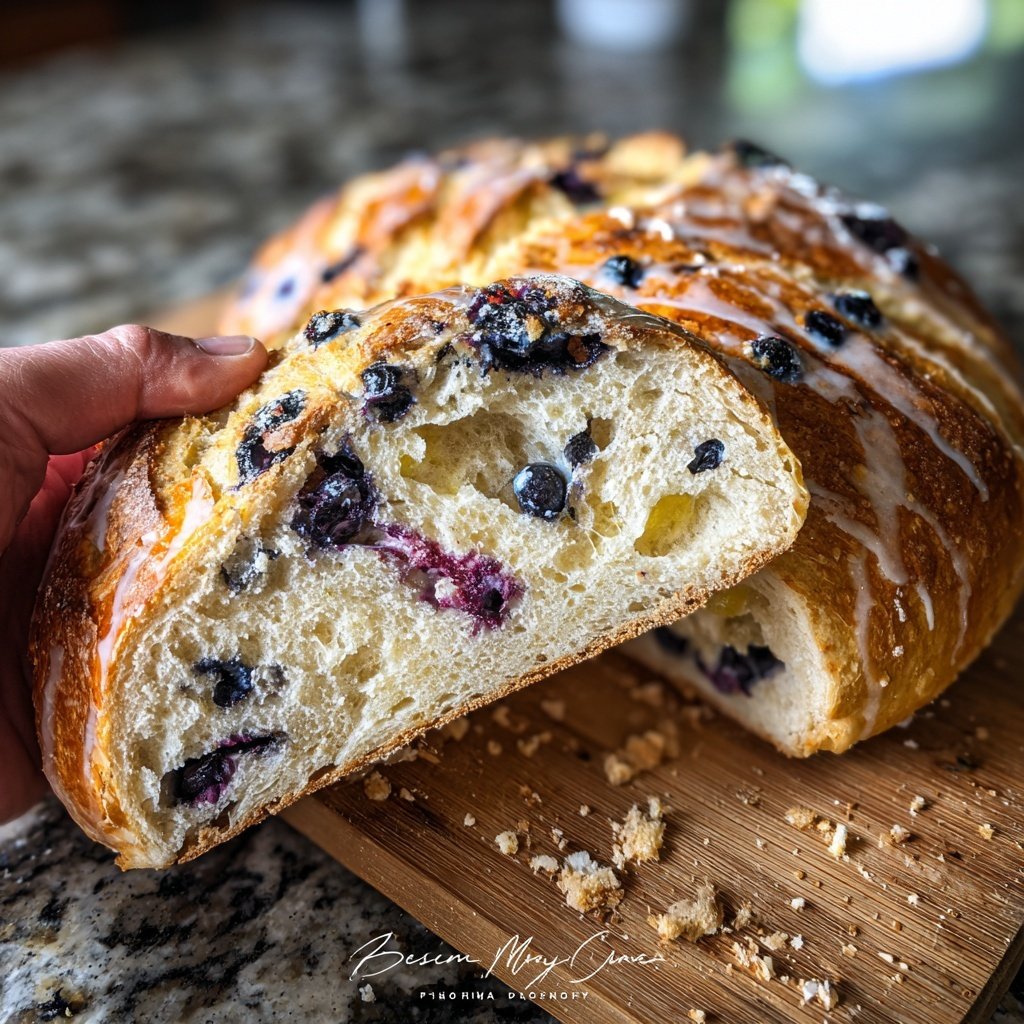 Blueberry Lemon Artisan Bread
