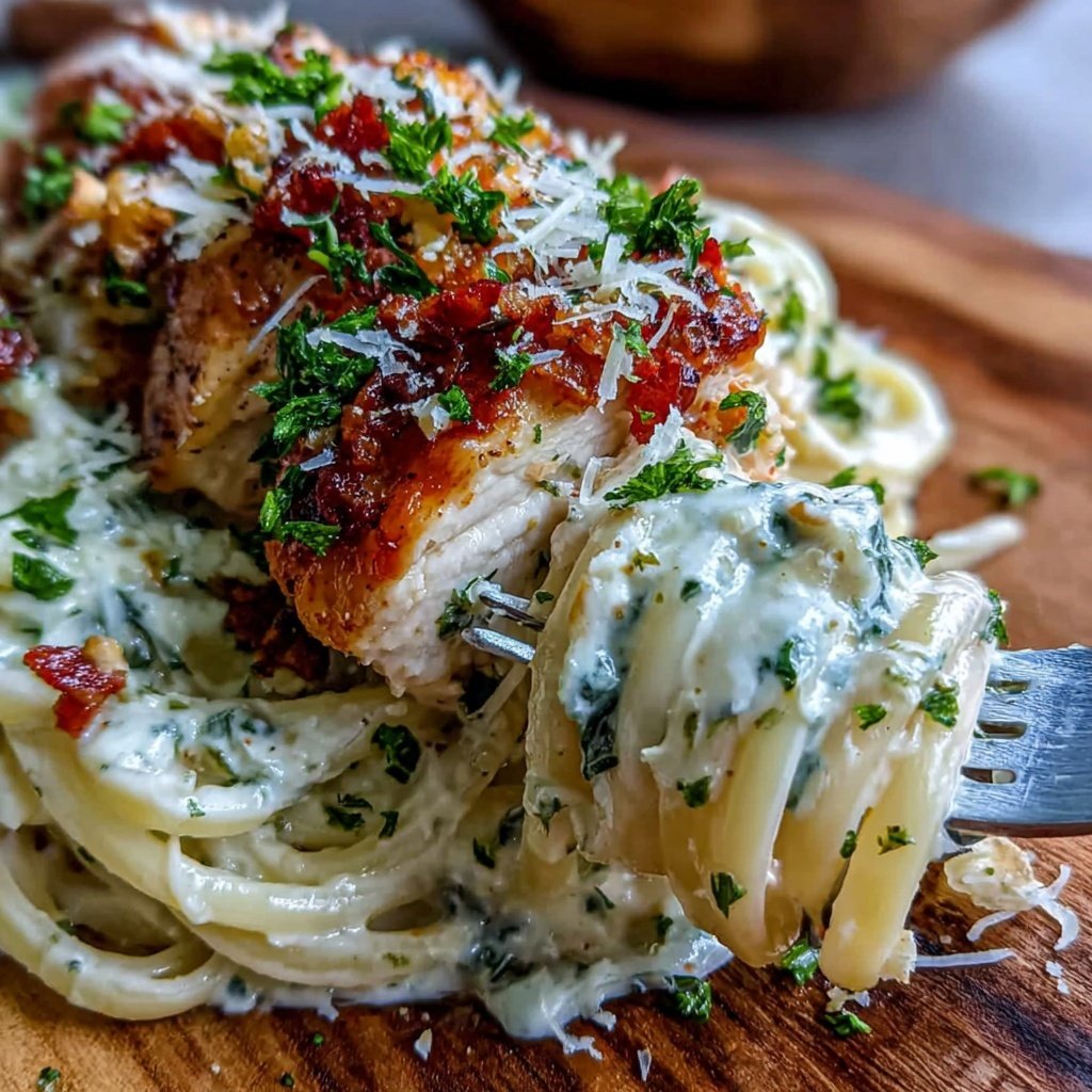 Rotisserie Chicken And Spinach Alfredo