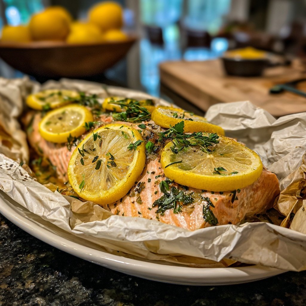 Salmon en Papillote with Citrus