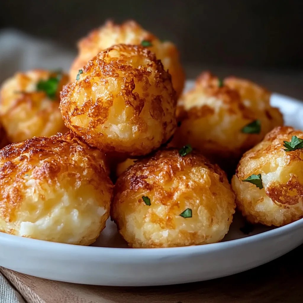 Crispy Mashed Potato Cheese Puffs