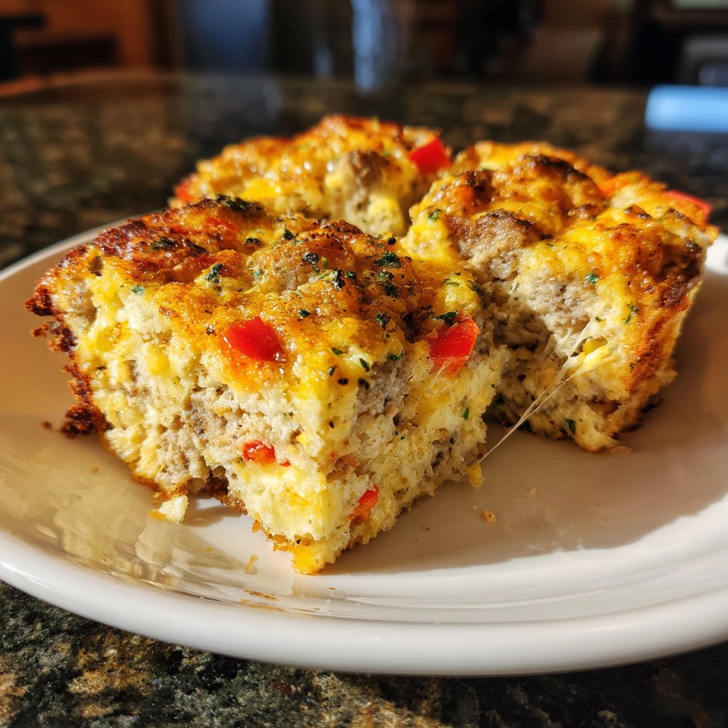 Keto Breakfast Sausage Egg Bake