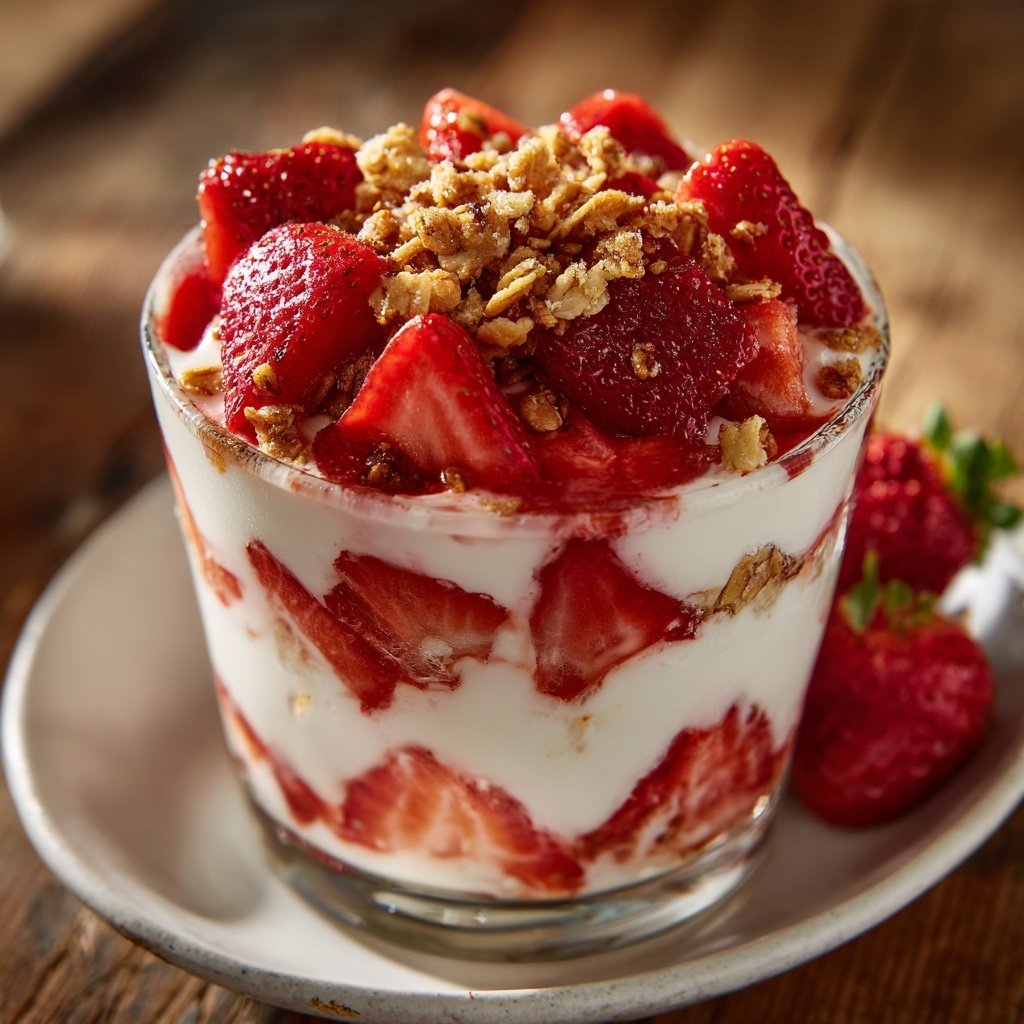 Fresh Strawberry Yogurt Parfait