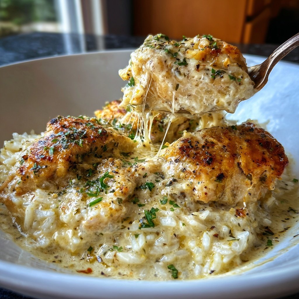 Creamy Parmesan Chicken And Rice